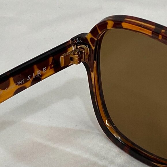 NEW Aire Whirlpool Dark Tort Brown Gradient Oversized Aviator Sunglasses - NWOT main image 5